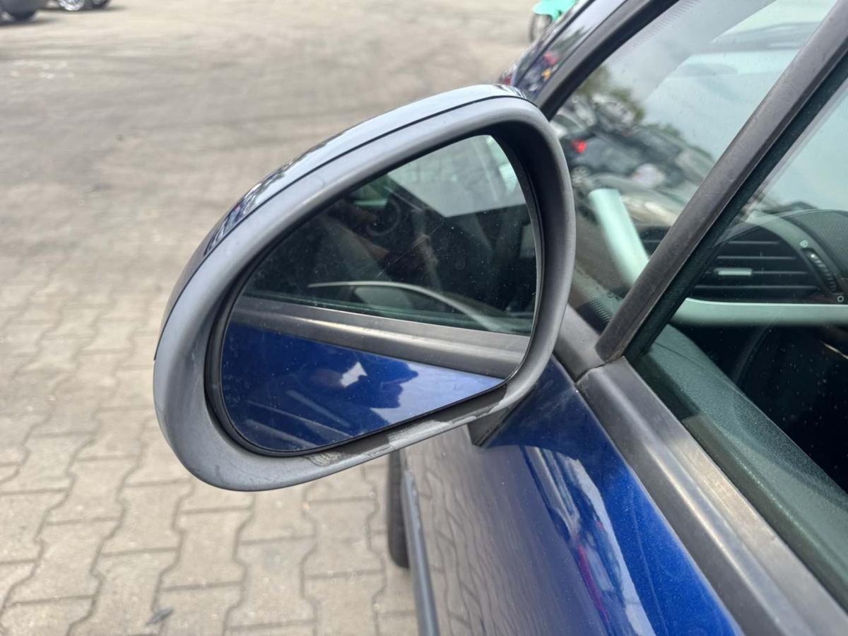 Peugeot 207SW original Au&szlig;enspiegel links elektrisch verstellbar KPL Montebello blau Bj.2009